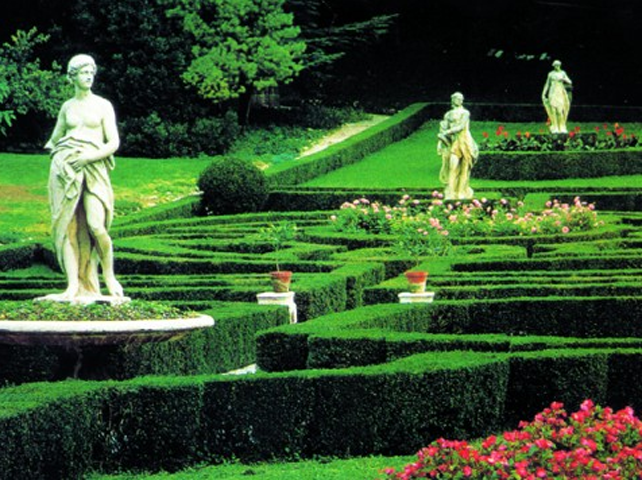 Il parco con le statue