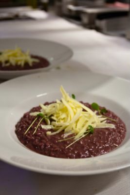 Risotto all'Amarone e Monte Veronese - piatto tipico della cucina veronese